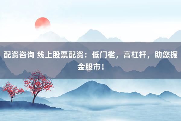 配资咨询 线上股票配资：低门槛，高杠杆，助您掘金股市！