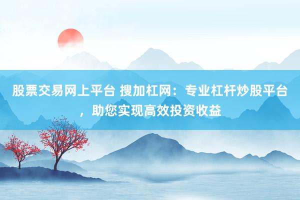 股票交易网上平台 搜加杠网：专业杠杆炒股平台，助您实现高效投资收益